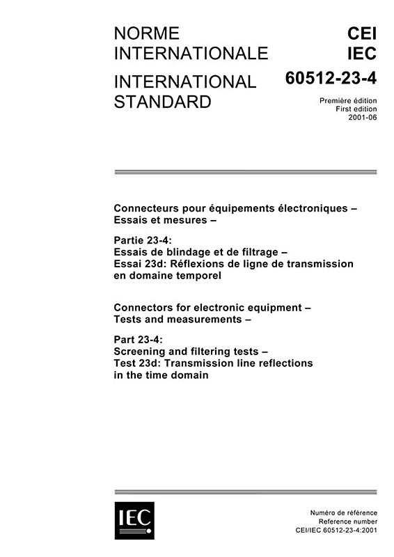 Cover IEC 60512-23-4:2001